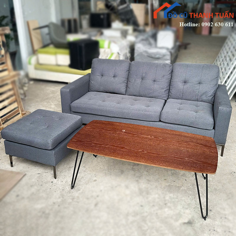 bo-sofa-vai-xam-cu-chan-cao-gon-gang-de-bo-tri-2-1 Thanh Lý Đồ Nội Thất Cũ - Chuyên Mua Bán Bàn Ghế Cũ Giá Tốt Nhất