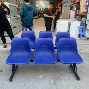 Ghế Băng Chờ Cũ 6 Chỗ Ngồi Nhựa Xanh