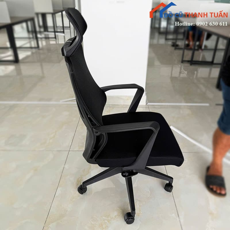 Ghế Công Thái Học Lưới Đen Cũ Thiết Kế Thoáng Khí