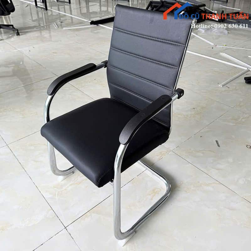 Ghế Văn Phòng Cũ Khung Chân Kim Loại Chắc Chắn
