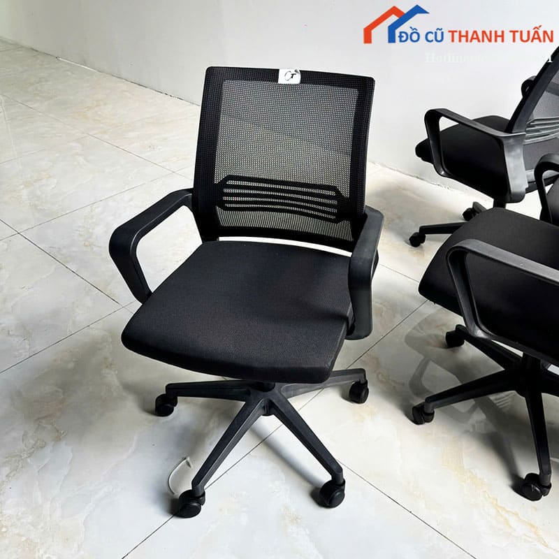 ghe-xoay-lung-luoi-xam-den-cu-gon-dep-1-1 Thanh Lý Đồ Nội Thất Cũ - Chuyên Mua Bán Bàn Ghế Cũ Giá Tốt Nhất