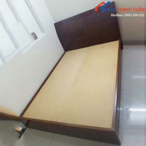 Giường Ngủ Gỗ Cũ 1m4 Có Đầu Giường Cao