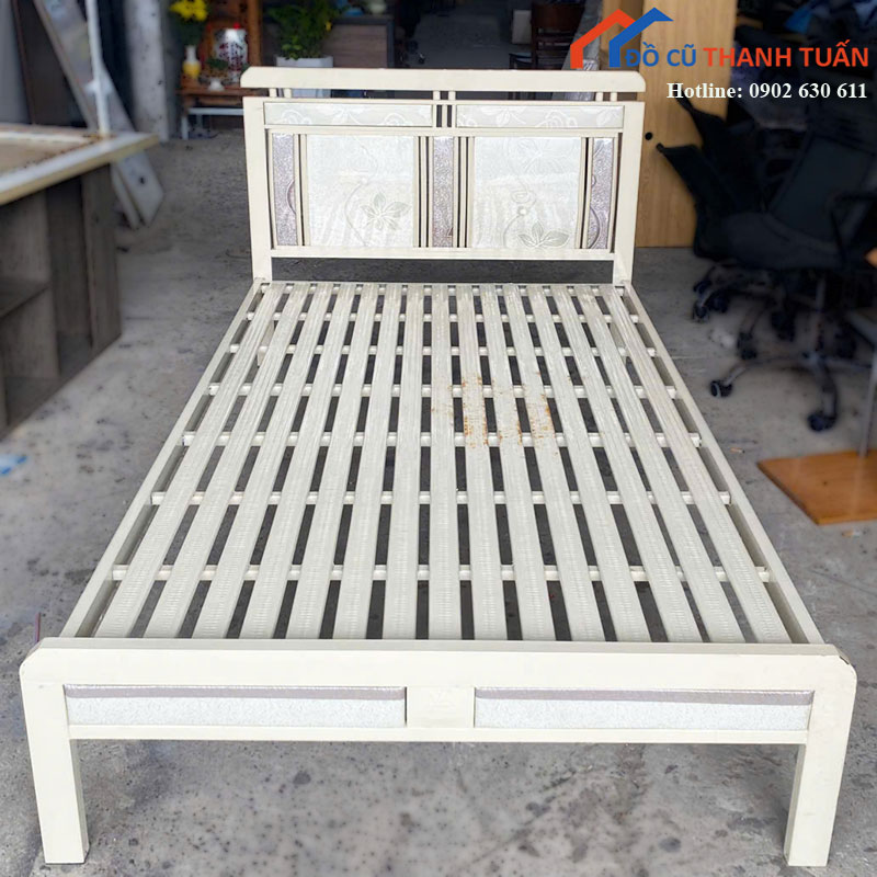 Giường Sắt Cũ 1m2 Khung Nan Chắc Chắn