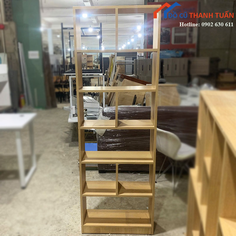 Kệ Sách Gỗ Cũ 5 Tầng