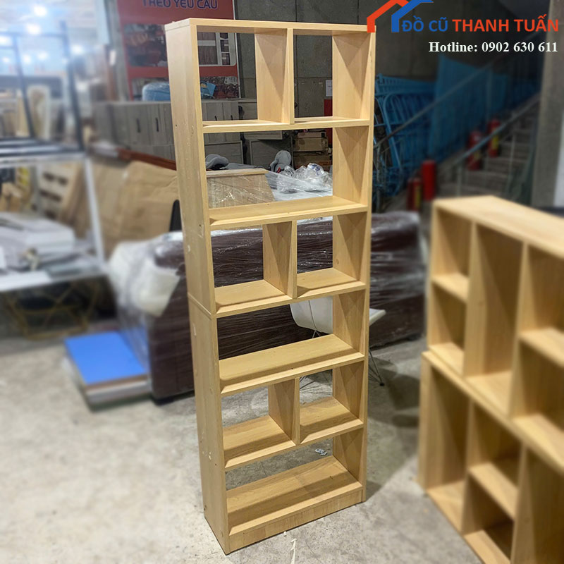 Kệ Sách Gỗ Cũ 5 Tầng