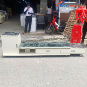 Kệ Tivi Dài 2m4 Cũ Thiết Kế Nhiều Hộc