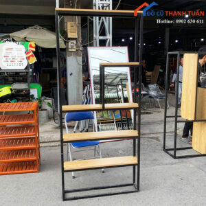 Kệ Trang Trí Cũ Thiết Kế Ô Lệch Tầng Độc Đáo