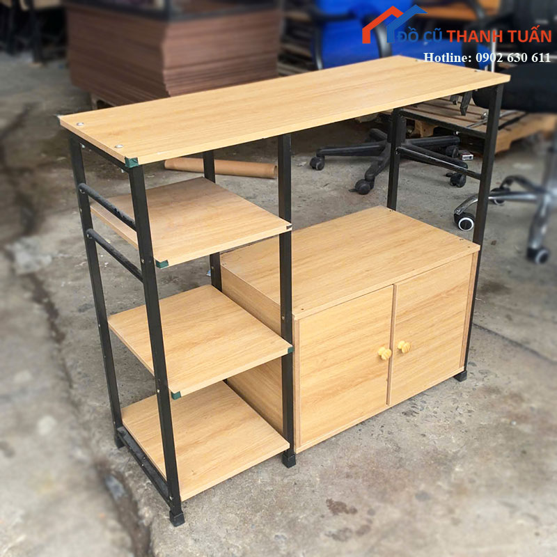 ke-trang-tri-khung-sat-cu-co-tu-2-canh-2 Kệ Trang Trí Khung Sắt Cũ Có Tủ 2 Cánh