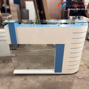 Quầy Tiếp Tân Cũ 1m5 Thiết Kế Bo Cong