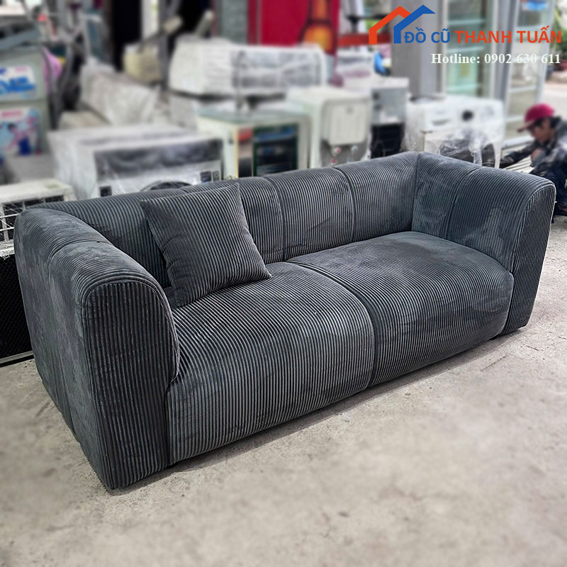 sofa-bang-boc-vai-cu-mau-xanh-reu-2 Thanh Lý Đồ Nội Thất Cũ - Chuyên Mua Bán Bàn Ghế Cũ Giá Tốt Nhất