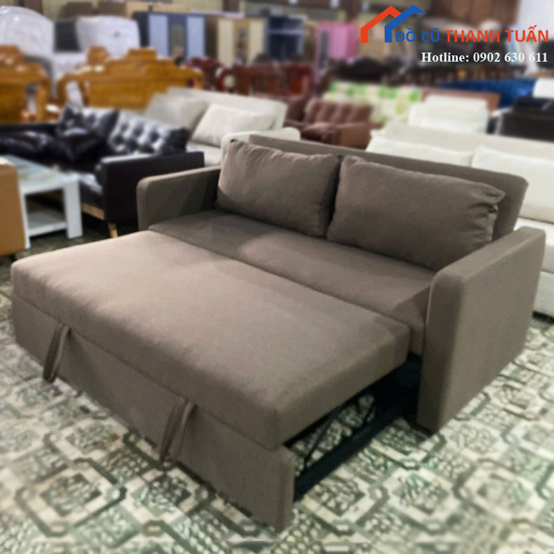 sofa-giuong-boc-ni-co-dem-rong-em-ai-moi-99-2 Sofa Giường Bọc Nỉ Có Đệm Rộng Êm Ái Mới 99%