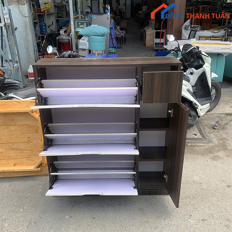 tu-giay-cu-3-tang-canh-lat-phoi-mau-hien-dai-2 Tủ Giày Cũ 3 Tầng Cánh Lật Phối Màu Hiện Đại