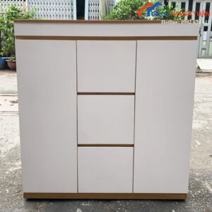 Tủ Giày Gỗ Công Nghiệp Cũ 2 Cánh 3 Ngăn Kéo