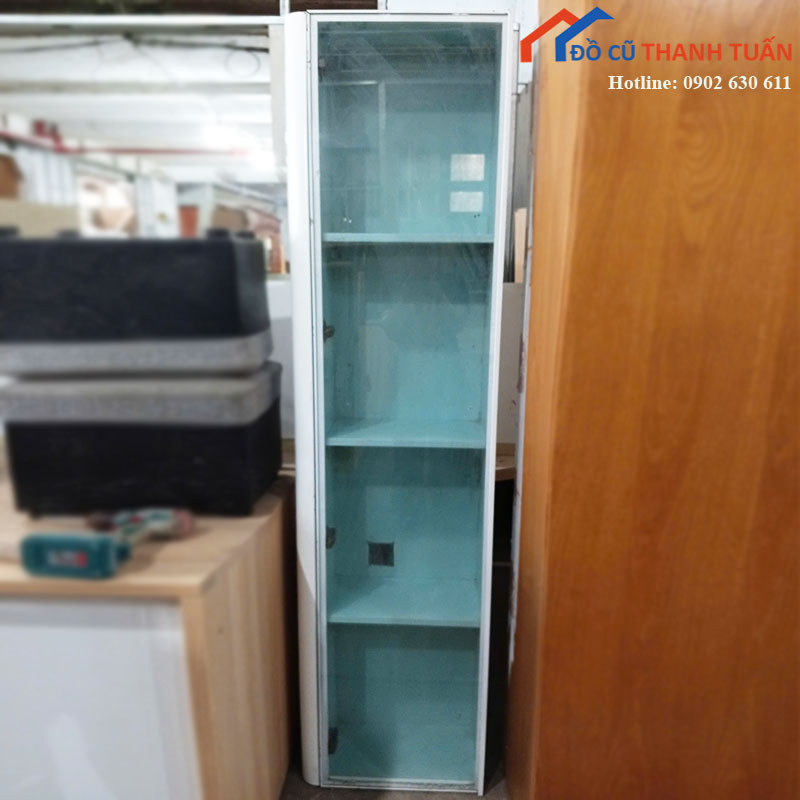 Tủ Hồ Sơ Cánh Kính Cũ Dáng Cao 1m8