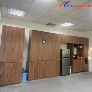 Tủ Hồ Sơ Vân Gỗ Nâu Cũ