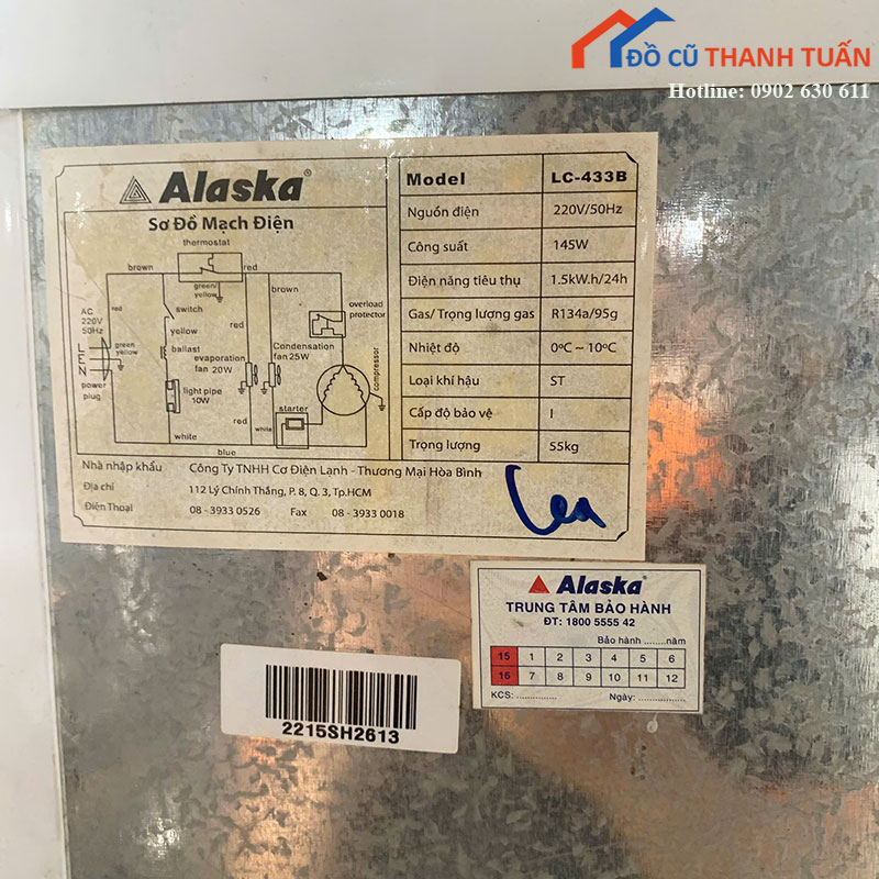 tu-mat-alaska-cu-lc-433b-cua-kinh-nhieu-tang-1 Tủ Mát Alaska Cũ LC-433B Cửa Kính Nhiều Tầng