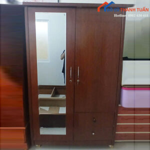 Tủ Quần Áo 3 Cánh Cũ 1m2 Có Ngăn Kéo Đựng Đồ
