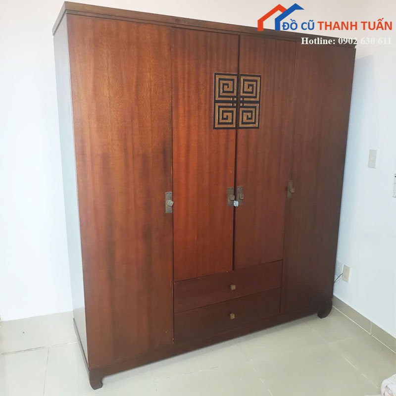 tu-quan-ao-cu-1m8-4-canh-dang-lon-1 Tủ Quần Áo Cũ 1m8 4 Cánh Dáng Lớn