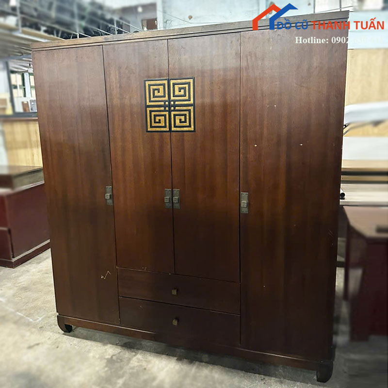 Tủ Quần Áo Cũ 1m8 4 Cánh Dáng Lớn