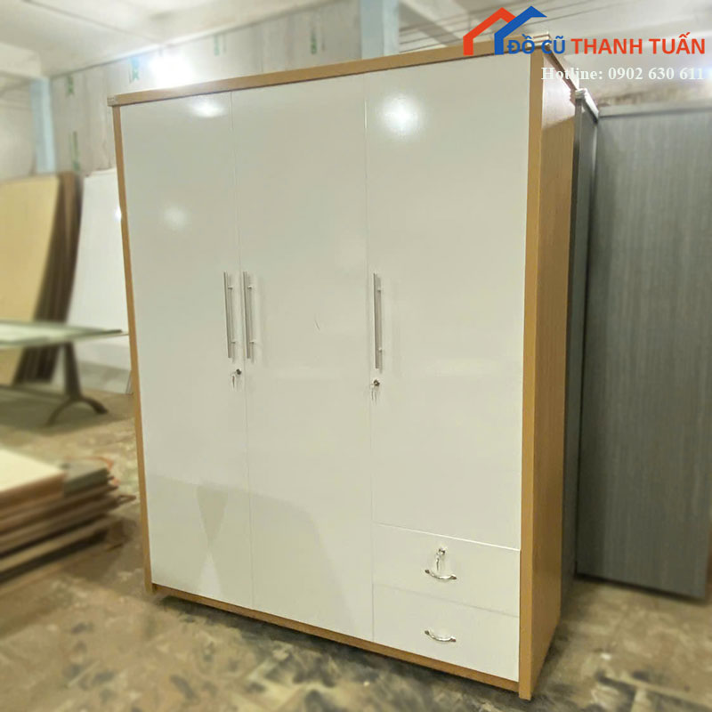 tu-quan-ao-go-cong-nghiep-kem-hoc-moi-99-nhieu-mau-1 Tủ Quần Áo Gỗ Công Nghiệp Kèm Hộc Mới 99% (Nhiều Mẫu)
