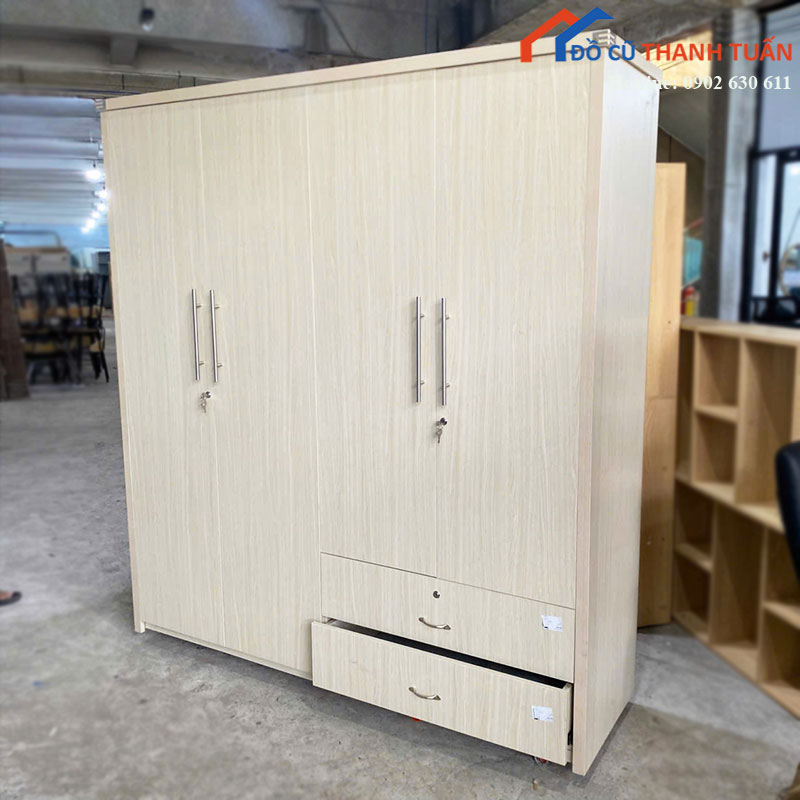 tu-quan-ao-go-cong-nghiep-kem-hoc-moi-99-nhieu-mau-3 Tủ Quần Áo Gỗ Công Nghiệp Kèm Hộc Mới 99% (Nhiều Mẫu)