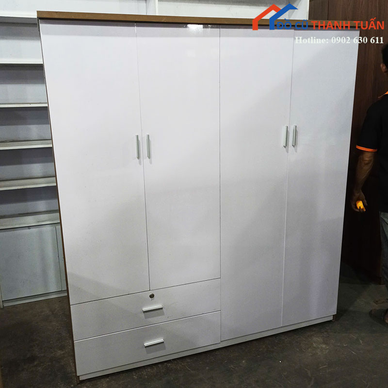 tu-quan-ao-nhua-cu-4-canh-thiet-ke-gon-gang-2 Tủ Quần Áo Nhựa Cũ 4 Cánh Thiết Kế Gọn Gàng