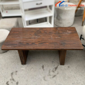 Bàn Sofa Gỗ Cũ Dáng Chữ Nhật Màu Nâu