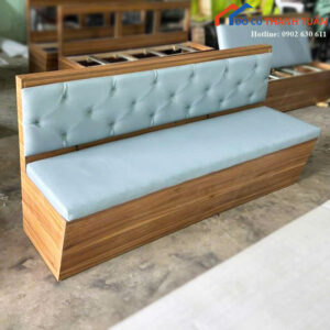 Băng Ghế Sofa Mới 99% 1m Khung Gỗ Bọc Nệm Màu Xám