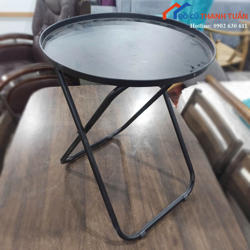 Bộ Bàn Ghế Gấp Cũ Khung Sắt Gọn Nhẹ Tiện Cất Giữ