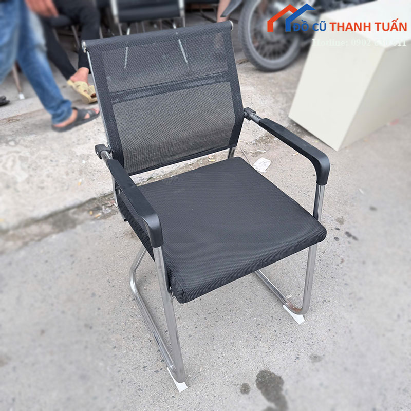 ghe-chan-quy-cu-lung-luoi-mau-den-1 Ghế Chân Quỳ Cũ Lưng Lưới Màu Đen