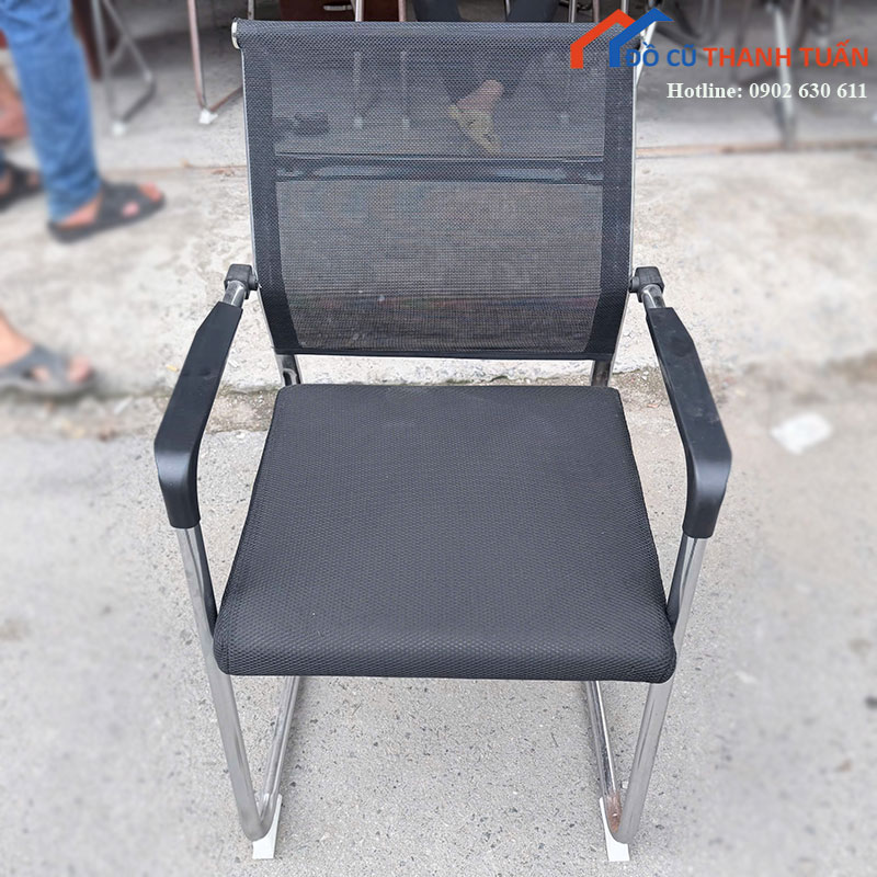 ghe-chan-quy-cu-lung-luoi-mau-den-2 Ghế Chân Quỳ Cũ Lưng Lưới Màu Đen