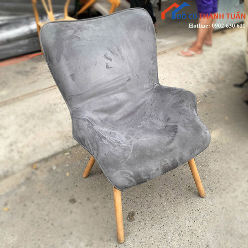 ghe-sofa-don-cu-boc-ni-chan-go-2 Ghế Sofa Đơn Cũ Bọc Nỉ Chân Gỗ