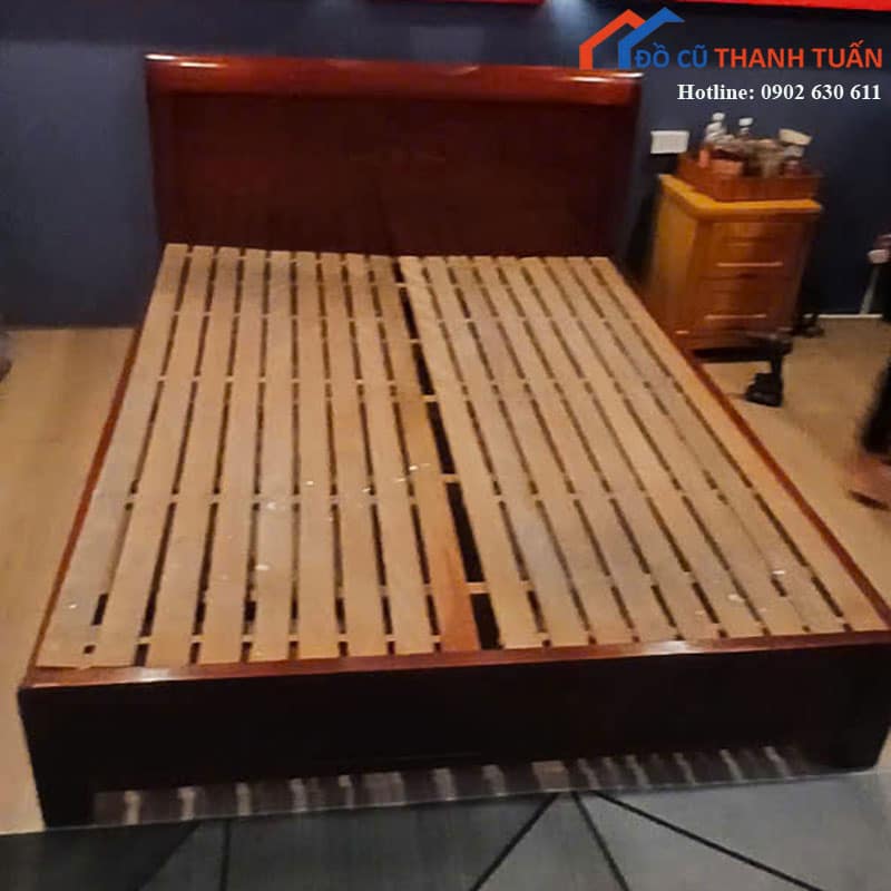 giuong-go-cu-dat-thanh-nan-thoang-phia-duoi-1 Giường Gỗ Cũ Dát Thanh Nan Thoáng Phía Dưới