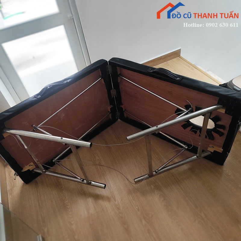 giuong-spa-gap-cu-khung-inox Giường Spa Gấp Cũ Khung Inox