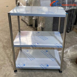 Kệ Inox 3 Tầng Cũ Mặt Kệ Rộng
