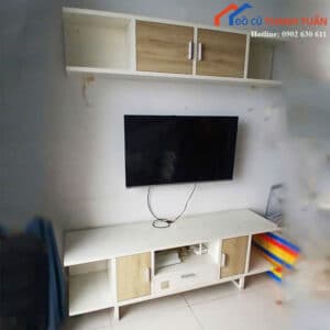 Kệ Tivi Cũ Kèm Tủ Treo Tường Tiện Dụng