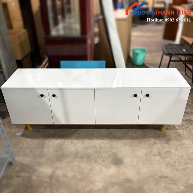 ke-tivi-cu-mau-trang-thiet-ke-4-canh-2 Kệ Tivi Cũ Màu Trắng Thiết Kế 4 Cánh