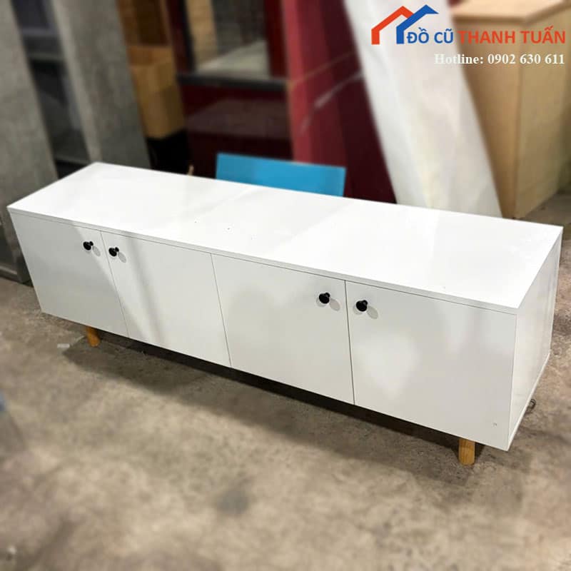 ke-tivi-cu-mau-trang-thiet-ke-4-canh-3 Kệ Tivi Cũ Màu Trắng Thiết Kế 4 Cánh
