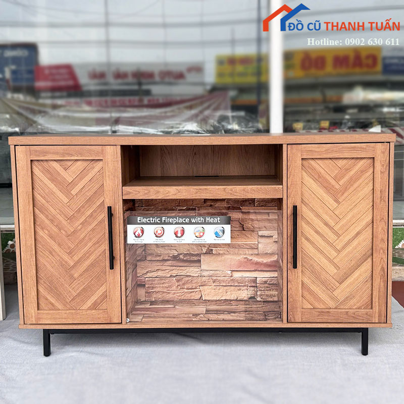 Kệ Tivi Tích Hợp Lò Sưởi Điện Mới 99%