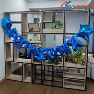 Kệ Trang Trí Cũ Khung Sắt Kết Hợp Gỗ Nhiều Ô