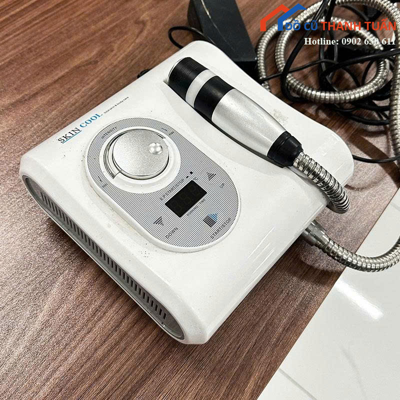 may-dien-di-lanh-skin-cool-cu-kem-tay-cam-2 Máy Điện Di Lạnh Skin Cool Cũ Kèm Tay Cầm