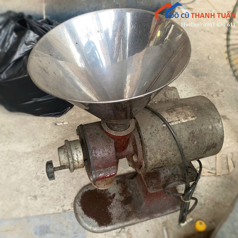 Máy Xay Cà Phê Công Nghiệp Cũ Phễu Inox Lớn