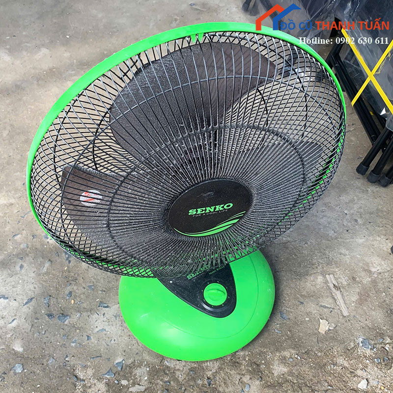 quat-dien-cu-senko-canh-mau-xanh-2 Quạt Điện Cũ Senko Cánh Màu Xanh