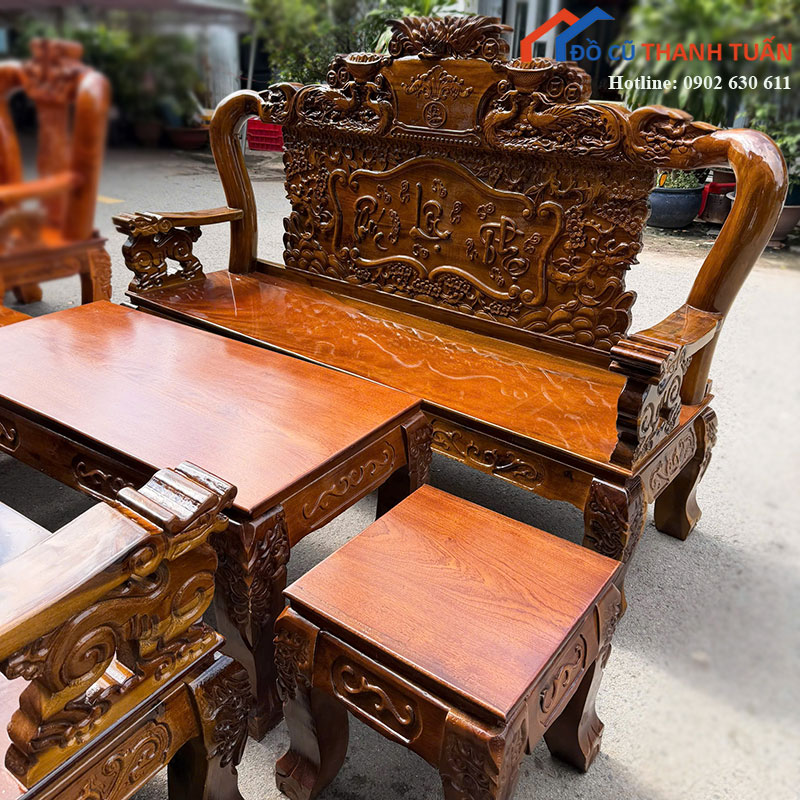 salon-uyen-uong-go-phuc-loc-tho-moi-99-tay-10-cham-khac-3 Salon Uyên Ương Gỗ Phúc Lộc Thọ Mới 99% Tay 10 Chạm Khắc
