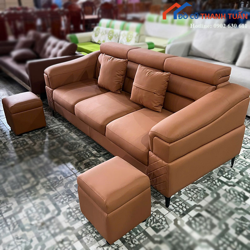 sofa-bang-3-cho-moi-99-kem-2-don-roi-3 Thanh Lý Đồ Nội Thất Cũ - Chuyên Mua Bán Bàn Ghế Cũ Giá Tốt Nhất