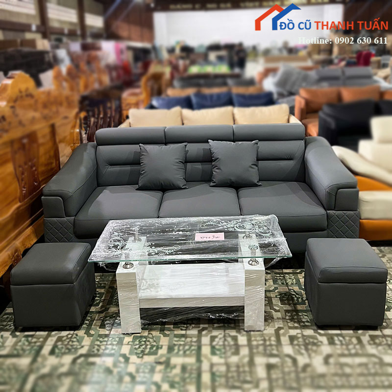 sofa-bang-3-cho-moi-99-kem-2-don-roi-4 Sofa Băng 3 Chỗ Mới 99% Kèm 2 Đôn Rời