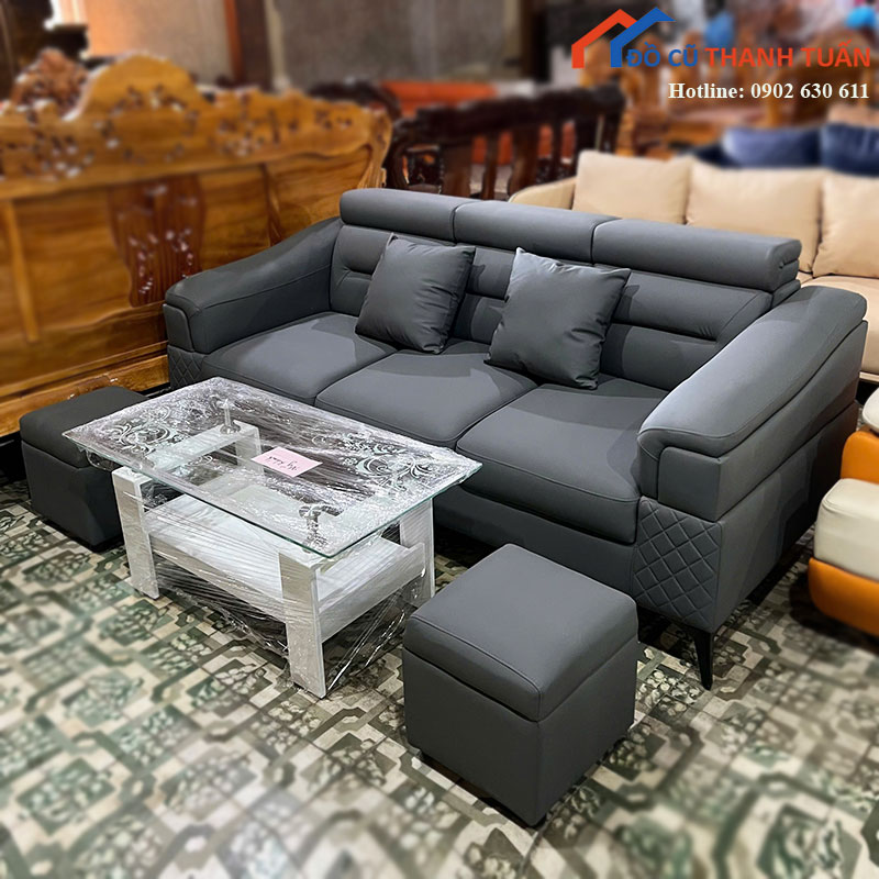 sofa-bang-3-cho-moi-99-kem-2-don-roi-5 Sofa Băng 3 Chỗ Mới 99% Kèm 2 Đôn Rời