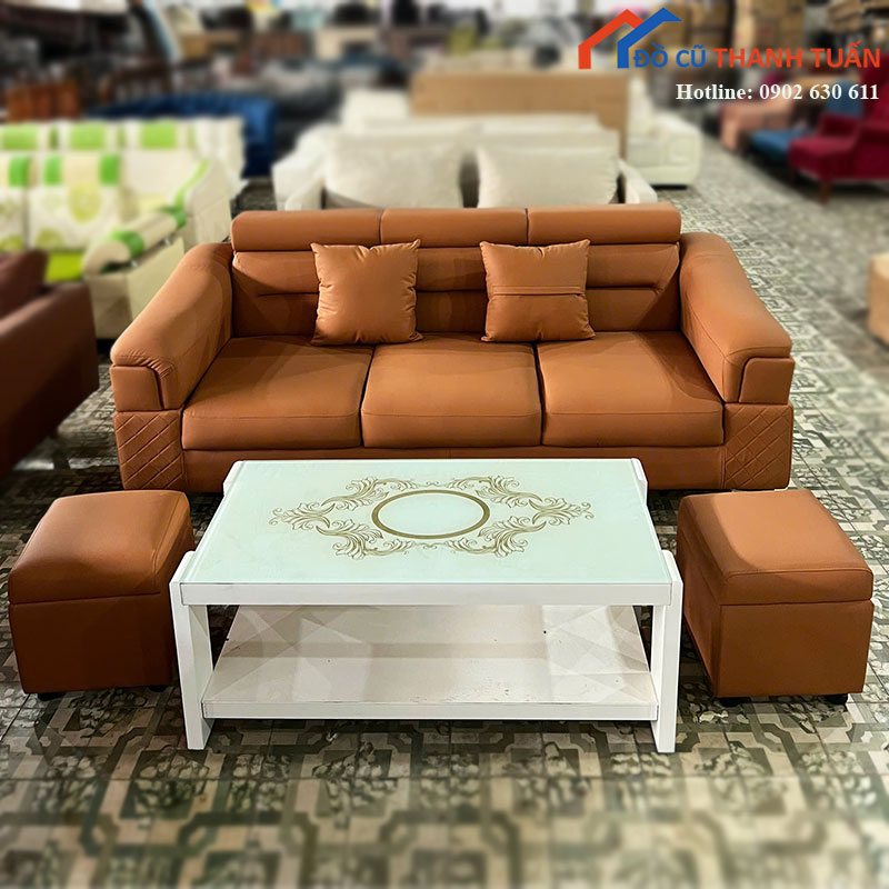 sofa-bang-3-cho-moi-99-kem-2-don-roi-6 Sofa Băng 3 Chỗ Mới 99% Kèm 2 Đôn Rời