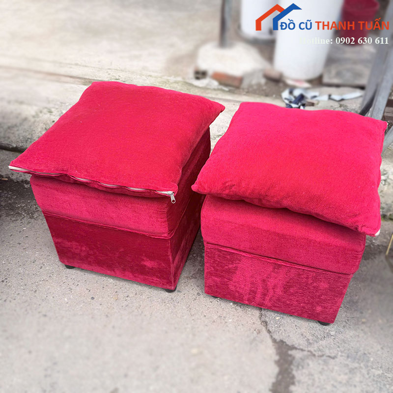 sofa-goc-cu-mau-nau-kem-ghe-don-1 Sofa Góc Cũ Màu Nâu Kèm Ghế Đôn