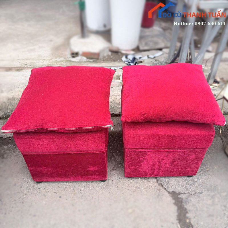 sofa-goc-cu-mau-nau-kem-ghe-don-6 Sofa Góc Cũ Màu Nâu Kèm Ghế Đôn